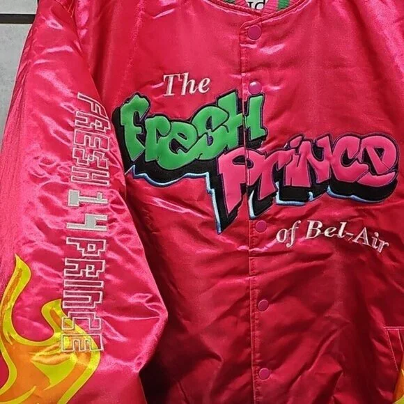 Fresh Prince of Bel-Air Satin Jacket Coat Size XL New - Picture 3 of 7